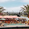 Arbory is a seasonal floating bar on the Yarra River.