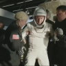 In this image provided by NASA, a SpaceX capsule is onboard a recovery vessel in the Gulf of Mexico, on Tuesday, March 18, 2025, after it lands off the coast of Florida with NASA astronauts Suni Williams, Butch Wilmore and Nick Hague, and Russian cosmonaut Alexander Gorbunov.