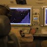 Scene from the cockpit of the Wedgetail  