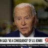US President Joe Biden speaking on CNN.