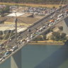 Delays are likely to continue into the evening westbound.
