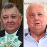 Clive Palmer to help Craig Kelly take on Facebook, fight election
