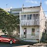 The corner terrace at the end of the row on Emily Street, Leichhardt is the only one that has off street parking.
