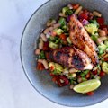 This zesty Mexican chicken and rainbow bean salad will keep you going all afternoon.