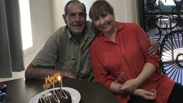 Allan Wells celebrates his birthday in March last year with his daughter Jamelle.