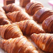 Croissants at the Richmond bakery.