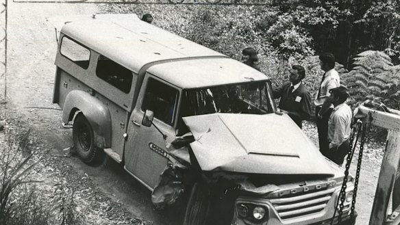Stolen Dodge truck crashed into Edwin Eastwood Strzelecki State Park.