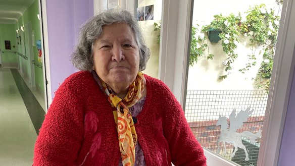 Dimitra Elias, a resident at St Basil's Homes for the Aged in Fawkner.