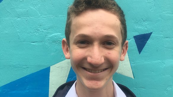 Sam Goodman, aspiring journalist, had to leave class to talk to Tony Abbott.