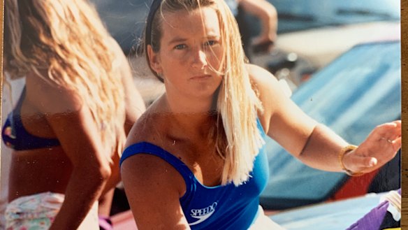 Layne Beachley at the start of her career.