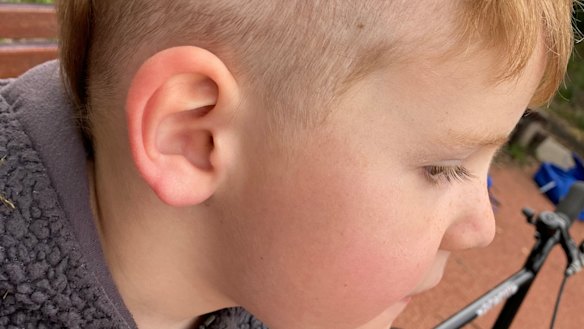 Nicole Rose's five-year-old son got this haircut from this 11 year-old-brother.