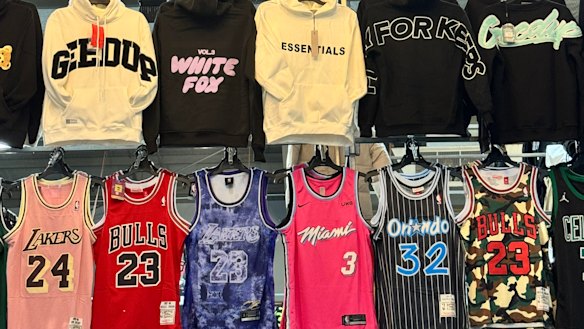 Geedup branded clothes were removed among other counterfeit labels after complaints to Melbourne show organisers.