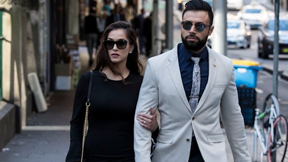 Salim Mehajer's sister Fatima Mehajer arrives at court. 