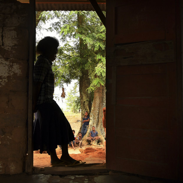 Former Kamuina Nsapu militia fighter 'Alice' in her village in Kasai Central.
