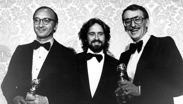 Neil Simon, Michael Douglas and Herbert Ross at the 1978 Golden Globes.