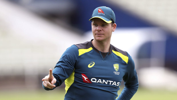 Australia's Steve Smith during a nets session at Edgbaston this week ahead of the first Ashes Test.  