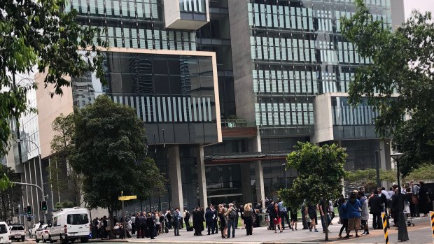 The Brisbane Supreme Court was evacuated on Monday because of a bomb threat.