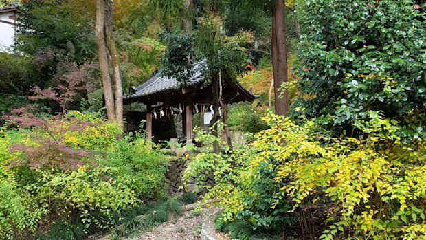 A small Shinto temple on the grounds of the Yamazaki Distillery owned by Suntory.