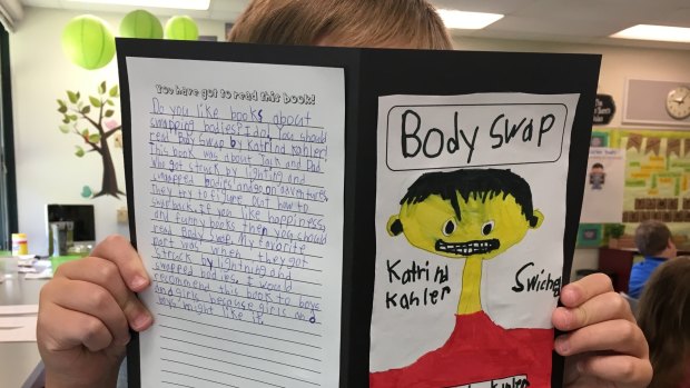 A school student from Illinois in the USA gets immersed in his book review of Body Swap.