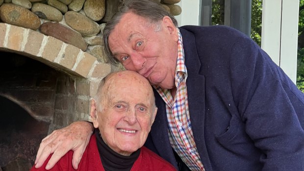 Friends to the end: Painter John Olsen and Humphries.