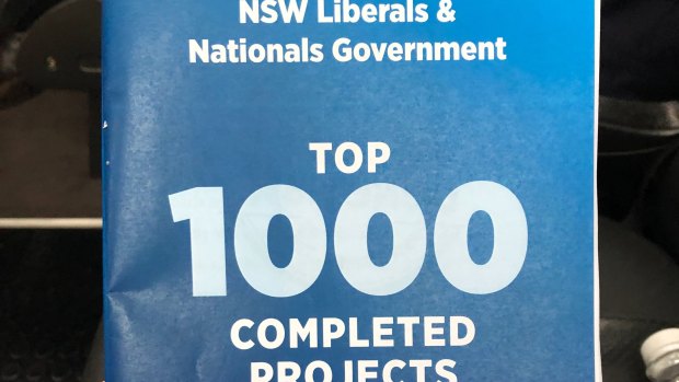 A copy of the NSW Liberals brochure handed out to journalists this week.