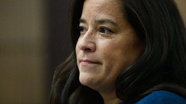 Jody Wilson-Raybould appears at the House of Commons Justice Committee in Ottawa on Wednesday.