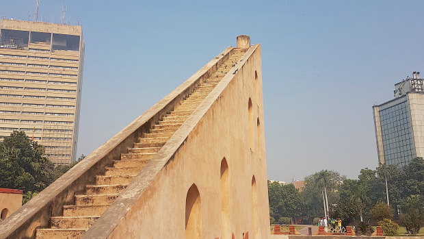 Stairs to ‘nowhere’ at Jantar Mantar.