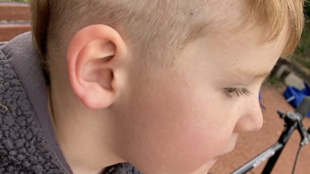 Nicole Rose's five-year-old son got this haircut from this 11 year-old-brother.