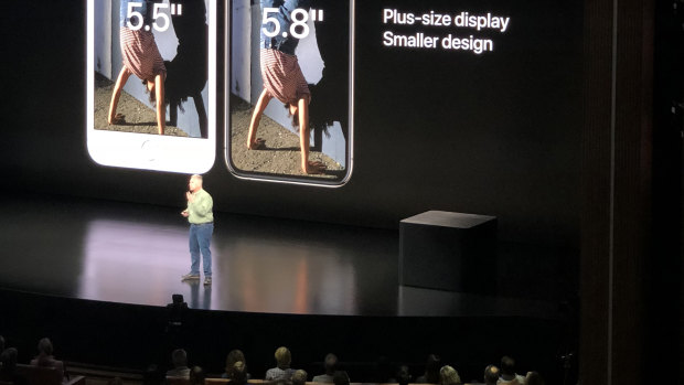Apple iPhone launch in Cupertino California.