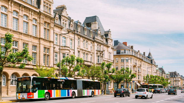 Commuters can now catch public transport for free in Luxembourg.