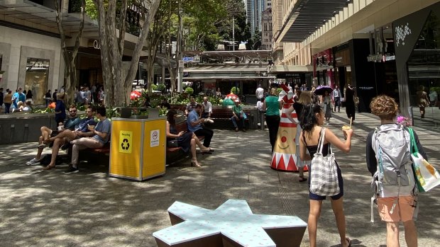 Queen Street Mall looking towards the Pig ‘N’ Whistle site, where major changes are proposed.