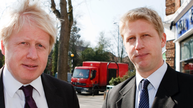 Boris Johnson with his brother Jo in 2013. 