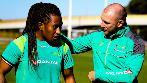 Coach Chucky: James Stannard talks to Ellia Green ahead of the Australian squads' departure for the Sevens World Cup.