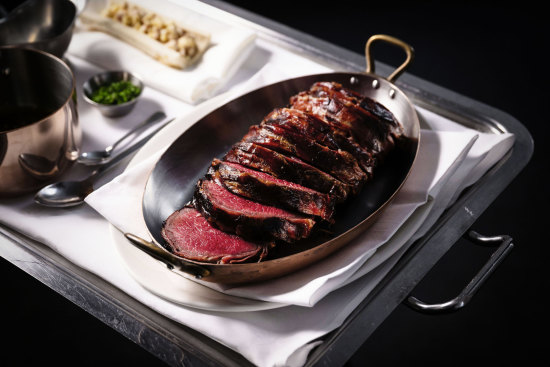 Chateaubriand at Rockpool Bar & Grill.