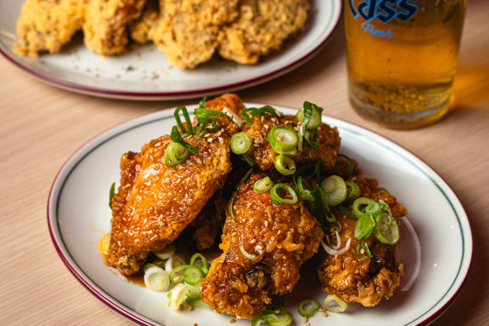 Mansae’s Korean fried chicken.