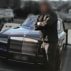 Mr Antonopoulos' Rolls-Royce, described as a Phantom Coupe Zenith Edition, the only one in Australasia and one of 50 in the world. 