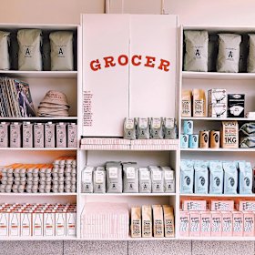Grab produce and merch to go.