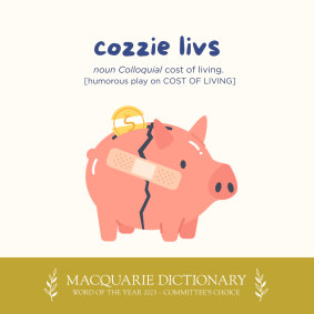 Macquarie Dictionary’s word of the year.