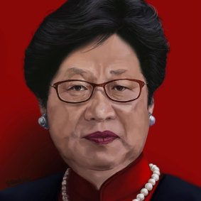 Badiucao morphed the faces of Hong Kong’s Chief Executive Carrie Lam with President Xi Jinping in 2018. 