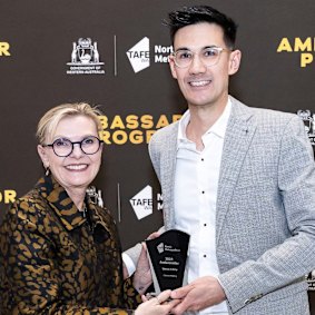 Simon Ashby was a WA Apprentice of the Year 2024 finalist after completing Certificate III in Cabinet Making. He now works for Kindred Design and Cabinetry.