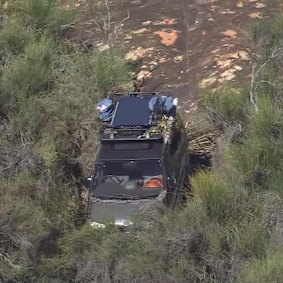 Carolina Wilga’s bogged car.