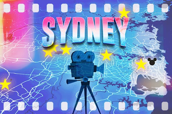 Map of possible locations for Sydney’s second film studio.