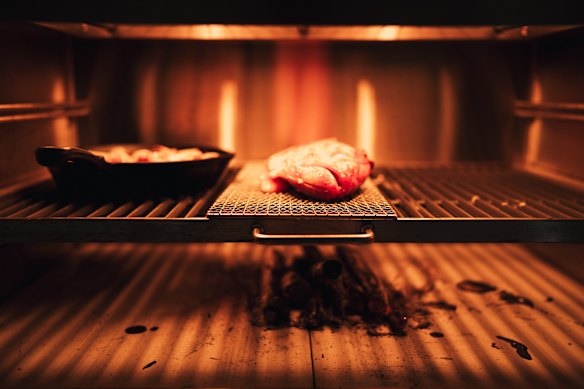 Ikan assam pedas cooking in the zesti oven. 