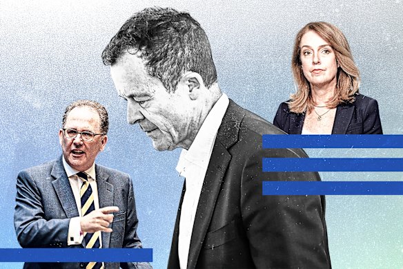 Alister Henskens and Kellie Sloane are both touted as challengers to incumbent Mark Speakman.