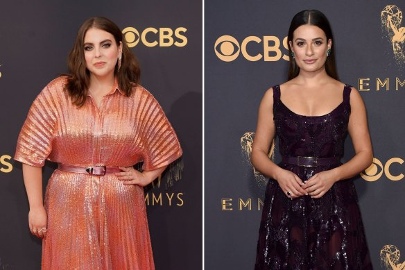 Beanie Feldstein and Lea Michele are at the centre of a drama off the stage at Broadway.
