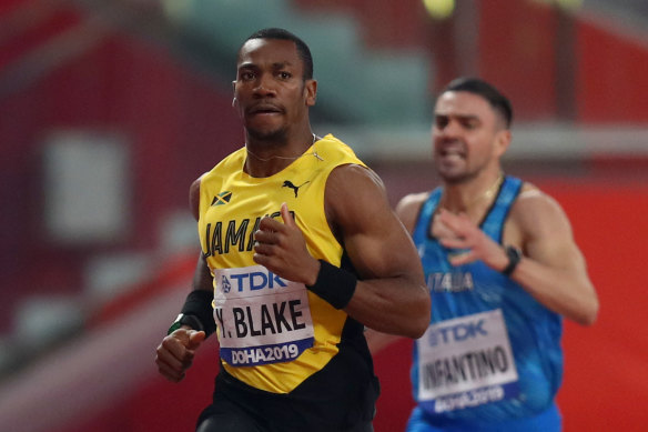 Dual Olympic gold medal-winning sprinter Yohan Blake.
