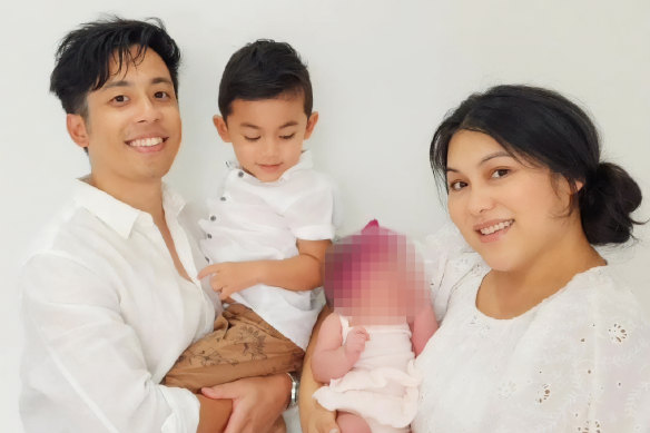 Katrina Sila, 34, and her son Kai Prahastono, 2, died when their car hit a truck on the Hume Highway on Monday. Baby Ivy remains in a critical condition at Westmead Children’s Hospital. 