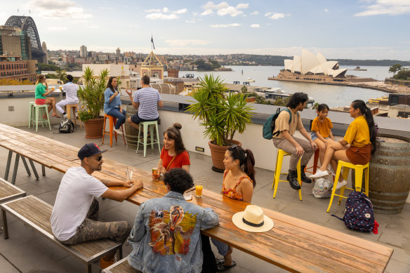 Million-dollar views at YHA Sydney Harbour in The Rocks.