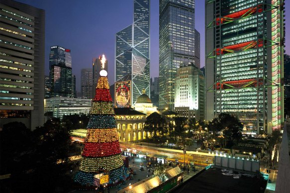 The Statue Square Christmas Tree.