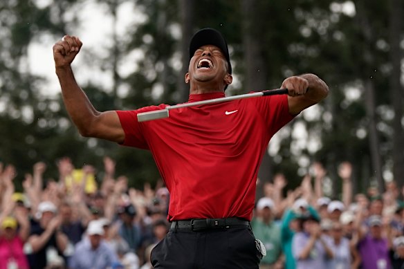Tiger Woods wins the Masters. 